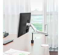 Montare monitoraggio del supporto TV universale, braccio monitor in alluminio articolato a movimento completo, supporto per supporto monitor Fit da 10 a 32 pollici di computer LCD piatto/curvo