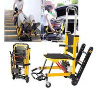 Montascale Cingolato Elettrico per Pazienti Anziani - Carrello A Mano Montascale Elettrico - Sedia A Rotelle per Salire Scale Manuale Affidabile - Sedia su E Giù per Scale Senza Sforzo