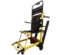 Montascale Elettrico Cingolato, Scalatore Elettrico Cingolato,Saliscale Manuale su Sedia a Rotelle + Carrello Montascale Elettrico, per Anziani Disabili, può Salire e Scendere Le Scale(Yellow D)