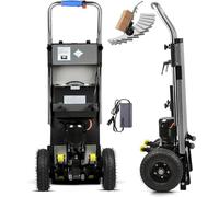 Montascale Elettrico Resistente Montascale Elettrico Resistente Carrello Manuale con Maniglia Telescopica Scale su/Giù (80 Piani) Portata di 300 kg (24 V 26 Ah) Carrello Elettrico,01
