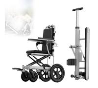 Montascale Elettrico Sedia A Rotelle Manuale Per Salire E Scendere Le Scale Senza Sforzo, 2 In 1, Con Carico Massimo Di 220 Libbre Assistenza Può Salire E Scendere Le Scale A