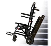 Montascale Elettrico,Sedia A Rotelle Per Salire E Scendere Le Scale,Sedia A Rotelle Cingolata Per Salire Le Scale,Portatile Pieghevole E Carico Massimo Di 350 Libbre Nero