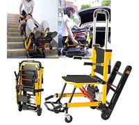 咚呱 Montascale per Camion A Mano Elettrico, Sedia A Rotelle Manuale per Salire Le Scale per Disabili Anziani, può Salire E Scendere Le Scale Sedia