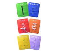 Montassori Set di giocattoli da tavola di apprendimento di in tessuto, 6 parti per bambini | Costruire abilità motorie, formazione delle abilità di vita, attività di apprendimento