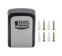 Montato a parete a parete Combinazione a 4 cifre Casta di blocco Organizzatore della custodia per la sicurezza per la sicurezza per auto in lega di alluminio 12 x 8,7 x 4 cm