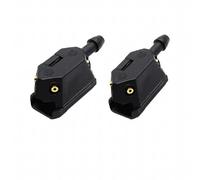 Montato sulla spazzola del tergicristallo del parabrezza dell'auto | Ugelli a getto d'acqua regolati a 4 vie con tubo flessibile della pompa DUBNRGC(2pcs)