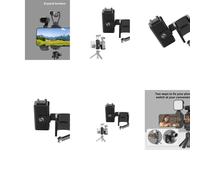 Montatura a telaio espandibile con scarpa fredda per microfoni da 3 fotocamere tascabili e accessori leggero, compatibile con treppiede 1/4