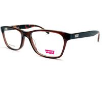 Montatura Occhiali Levi's Marrone Su Tartaruga Unisex 53mm RX Occhiali LS116/02