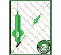 montatura siluro MADCAT Screaming Profi River Rig Deadbait "M" verme calamaro