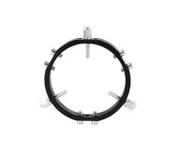 Montatura Star Finder a 3 punti con anelli di bloccaggio per guida astrofotografica, colore nero