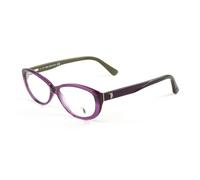Montature Per Occhiali Ovali Tod's TO5101 55Mm Viola/Gradiente Fumo
