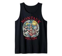 Montauk New York Octopus Lighthouse dal 1693 Lettere Rosse Canotta