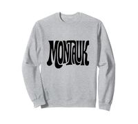 Montauk Vintage Tipografia Design New York Hamptons NY Felpa