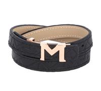 Montblanc Bracciale M-Gram in pelle 44 cm nero