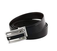 Montblanc Ejecutivo Reversible Cortado A La Medida-Cinturón, 3, Multicolor (Negro/Marrón) Cintura, (Nero 000), 9 (Taglia Unica: única) Uomo