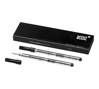 Montblanc 105162 - Refill (F) per penne roller, Mystery Black (nero) - Ricariche di alta qualitá, punta fine, 1 x 2 Refill
