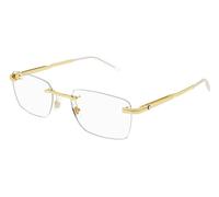 Montblanc Mb0279o Occhiali Da Vista Uomo Oro Geometrico