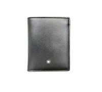 Montblanc Meisterstück 129677 Portafoglio Compatto 6 cc in Pelle di Colore Nero Dimensioni: 11 cm x 9 cm x 1 cm, Nero, Classico