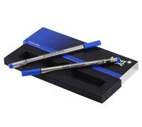 Montblanc Mine Rollerball Refills 2 pezzi Pacific Blue Fine nuovo imballo ori...