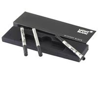 Montblanc Mine Rollerball Small Refills 3 pezzi Black Medium nuovo imballo or...