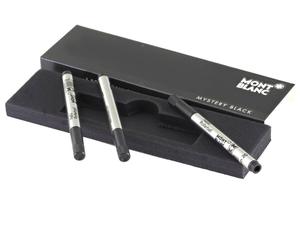 Montblanc Mine Rollerball Small Refills 3 pezzi Black Medium nuovo imballo or...