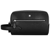 Montblanc Sartorial Leather Washbag 198866 - Black Saffiano Leather, Dual-Zip Design