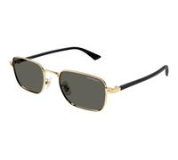 Montblanc Uomo MB0339S 001 Occhiali da sole Metallo Oro Grigio Squadrata