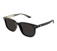Montblanc Uomo Montblanc MB0258SA 001 Occhiali da sole Acetato Nero Grigio Squadrata