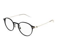 Montblanc Uomo Montblanc MB0357O 001 Montature da vista Nero Trasparente Rotonda