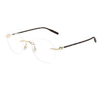 Montblanc Uomo Montblanc MB0471O 003 Montature da vista Metallo Oro Trasparente Rotonda