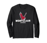 Montclair State University Red Hawks Mascot Logo Maglia a Manica