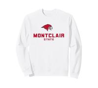 Montclair State University Red Hawks Stacked Logo Felpa