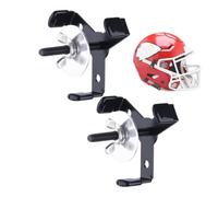 Monte a parete del casco da calcio - casco da calcio nascosto - caschi di rugby galleggianti | Porta nera da 6,6x5,1x5cm da 6,6x5,1x5 cm per full size e mini caschi, garage e decorazioni per la casa