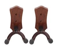Monte a Parete di Noce Nera di Chitarra, Elegante Gancio di Chitarra con Tubo di Gomma, Supporto per Chitarra Sicuro per Mandolino, Banjo e Ukulele