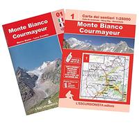 Monte Bianco. Courmayeur. Ediz. multilingue. Con cartina 1:25000