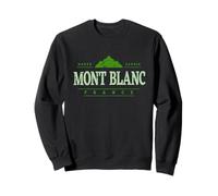 Monte Bianco Francia | Retro Monte Bianco Francia Design Felpa