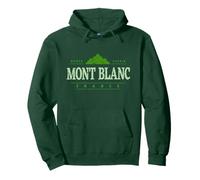 Monte Bianco Francia | Retro Monte Bianco Francia Design Felpa con Cappuccio