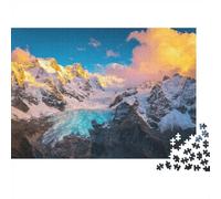 Monte Bianco Puzzle 1000 Pezzi Carta Riciclata Montagna Neve Puzzle per Ragazzo & Ragazza da 6 Anni Gioco Educativo Sfida Divertente Gioco Famiglia 38x26cm/1000pcs