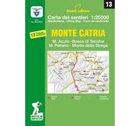 Monte Catria, M. Acuto, Bosco di Tecchie, M. Petrano, Monte della Strega. Carte dei sentieri 1:25.000