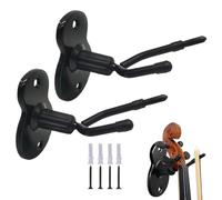 Monte da parete per violino con porta , supporto da parete per appendiabiti da violino | 2x HORD VOLA con porta ,Display dello strumento a catena di backup dello spazio per casa, studio, s