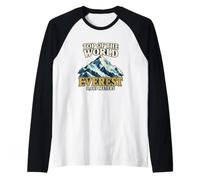 Monte Everest 8849 Metri Monte Himalayano Maglia con Maniche Raglan