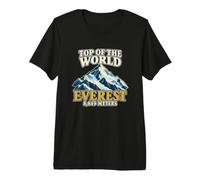 Monte Everest 8849 Metri Monte Himalayano Maglietta Premium