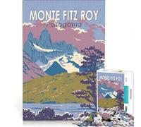 Monte Fitz Roy Puzzle da 1000 pezzi | Giochi rilassanti difficili e stimolanti con pezzi di forma casuale completamente ad incastro 52x38cm
