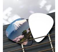 Monte Fuji all'inizio della primavera Set di plettri per chitarra con motivo (sottile/medio/spesso), ampiamente compatibile con tutti i tipi di strumenti a corda,