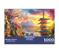 Monte Fuji_ Giappone Puzzle 1000 Pezzi - Jigsaw Puzzle Regali Per Adulti E BambiniGioco Di Sfida Intellettuale, Impossibile Puzzle 38x26cm/1000pcs