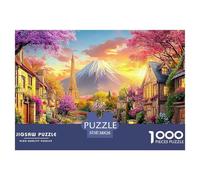 Monte Fuji_ Giappone Puzzle 1000 Pezzi - Jigsaw Puzzle Regali Per Adulti E BambiniGioco Di Sfida Intellettuale, Impossibile Puzzle 38x26cm/1000pcs