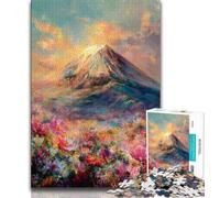 Monte Fuji, Giappone Puzzle per adolescenti Puzzle da 1000 pezzi, giocattolo educativo intellettuale decomprimente Regali di Babbo Natale segreto 50x75cm
