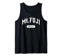 Monte Fuji Giappone Stile College Vintage Scritta Canotta