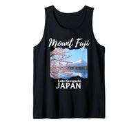 Monte Fuji Giappone Turistico Souvenir Cherry Blossom Giapponese Canotta