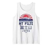 Monte Fuji Giappone Vintage Retro Souvenir Tokyo Giapponese Canotta